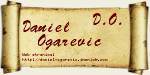 Daniel Ogarević vizit kartica